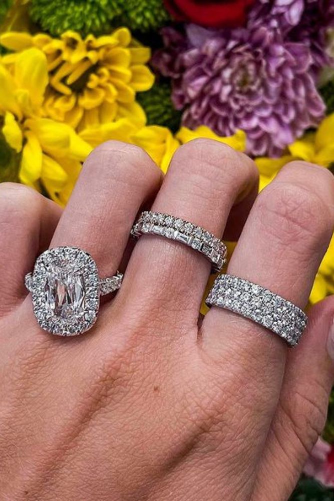 diamond wedding rings diamond halo rings
