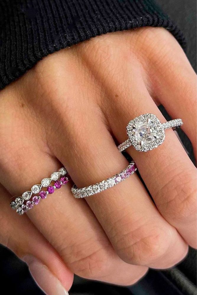 diamond wedding rings diamond halo rings