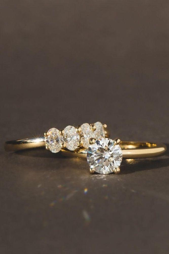 diamond wedding rings with round cut diamonds1