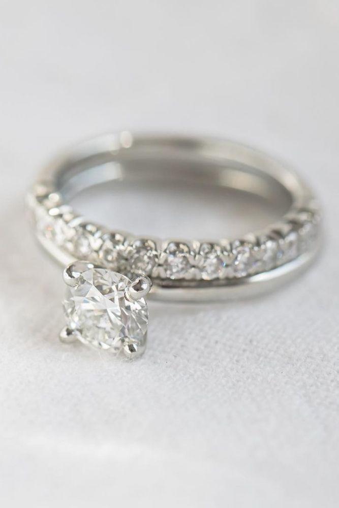 diamond wedding rings with round cut diamonds1