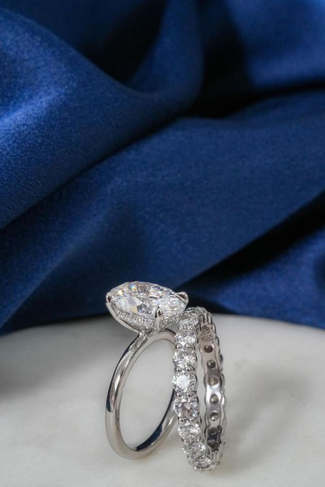 diamond wedding rings with solitaire diamonds