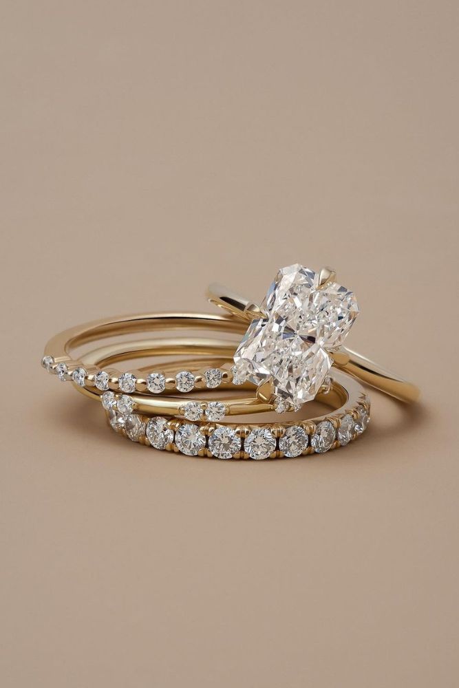 diamond wedding rings yellow gold rings