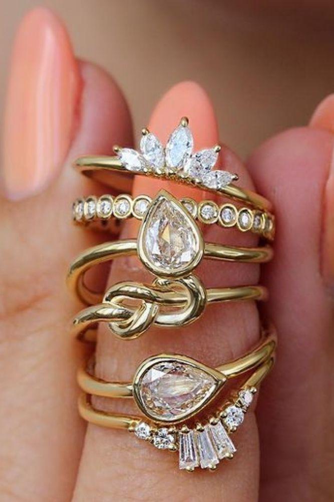 diamond wedding rings yellow gold wedding rings1