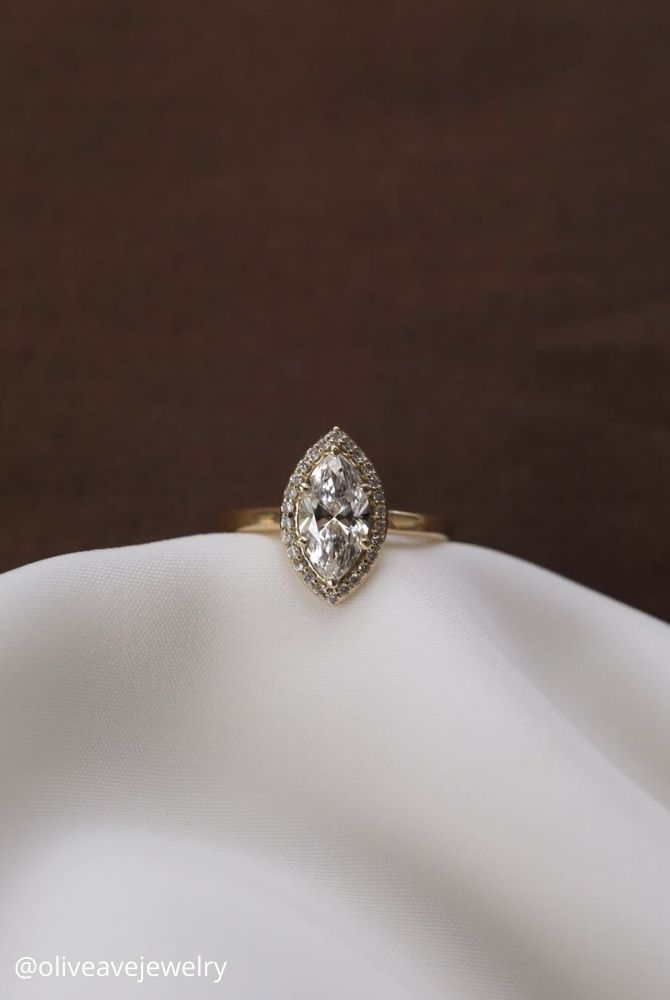 marquise diamond marquise cut diamond halo ring oliveavejewelry