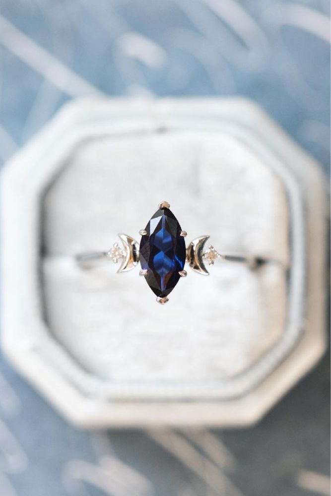 marquise diamond simple rings