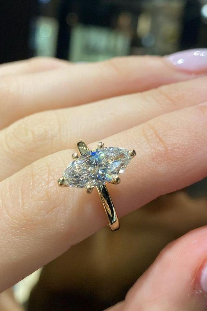 marquise diamond simple rings