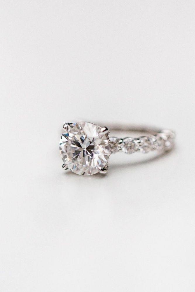 solitaire engagement rings cushion cut diamonds2