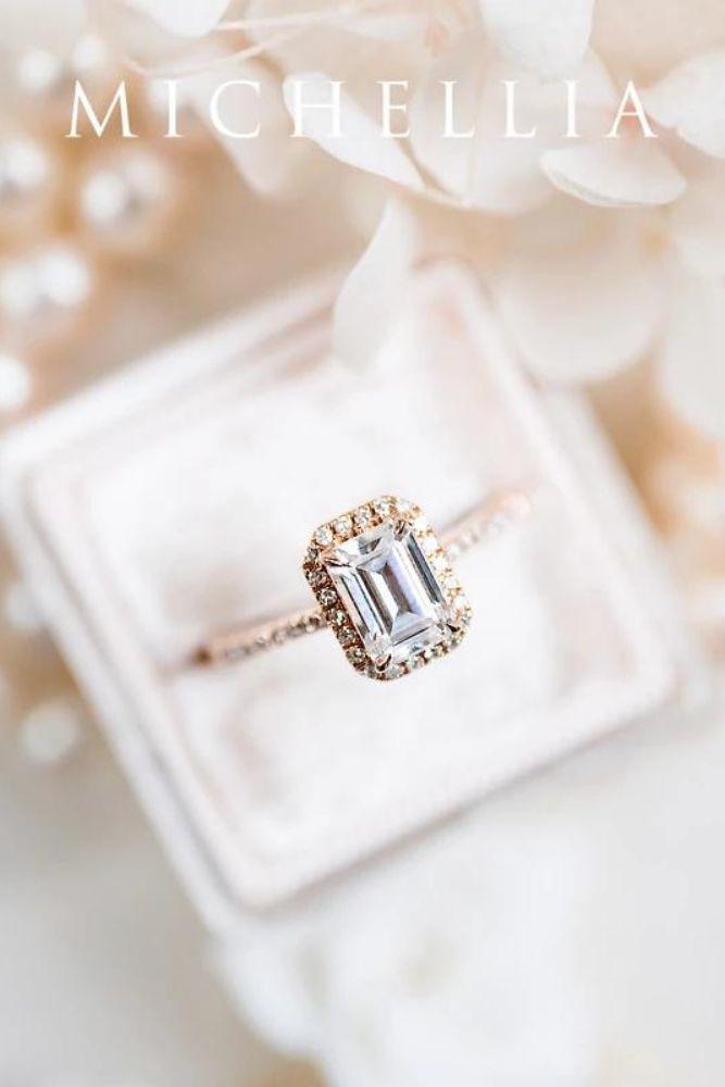solitaire engagement rings emerald cut diamond rings