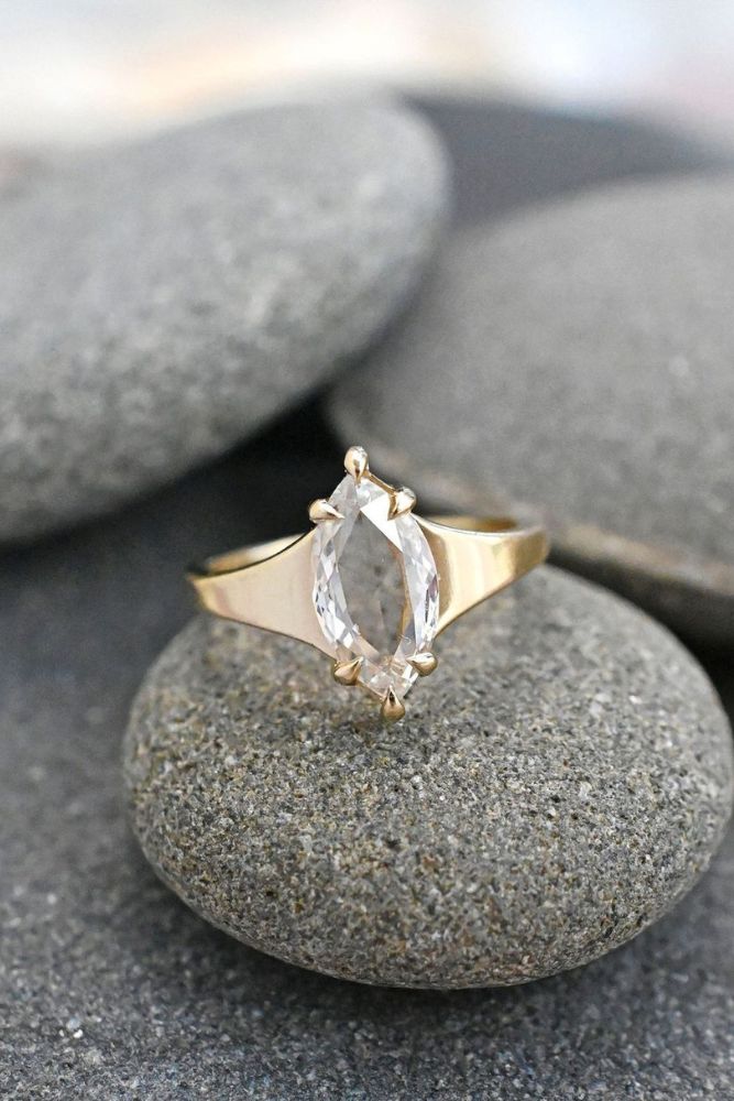 solitaire engagement rings pear marquise rings