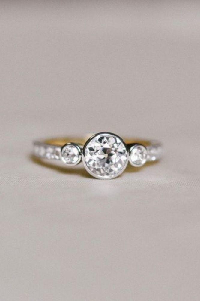 solitaire engagement rings round cut rings2