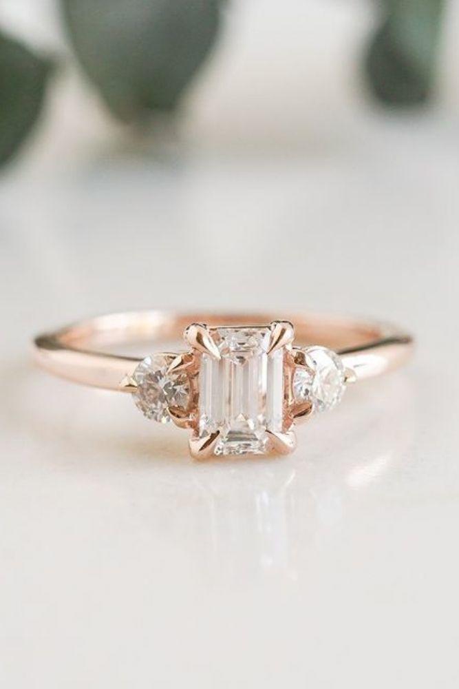 vintage engagement rings amazing rings in rose gold2