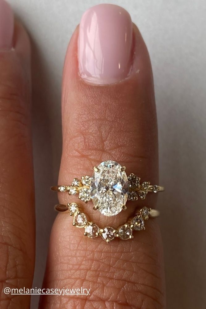 vintage engagement rings double ring vintage melaniecaseyjewelry