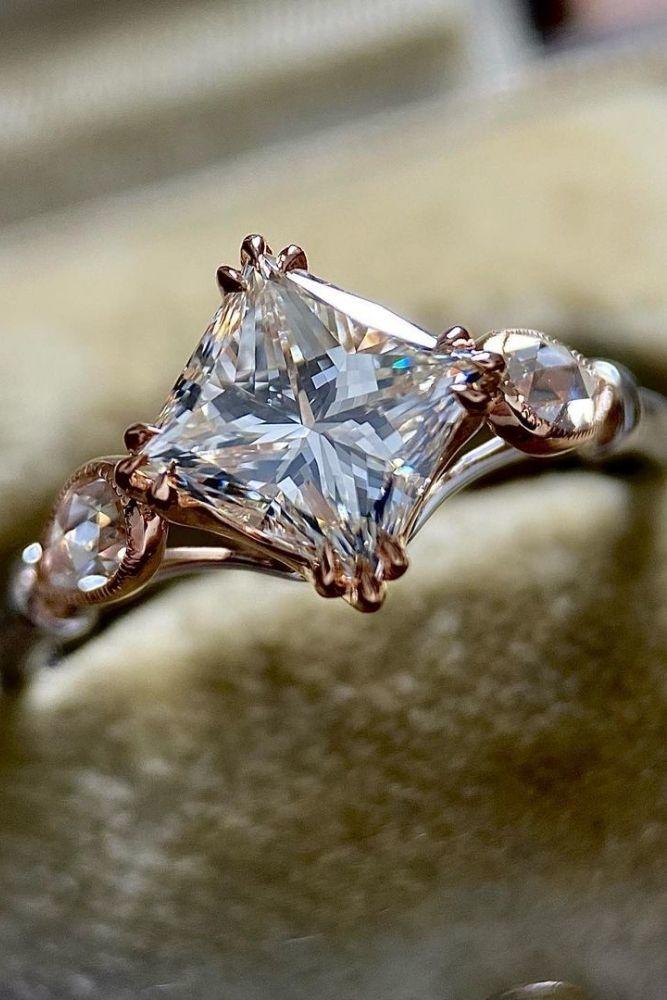 vintage engagement rings in rose gold