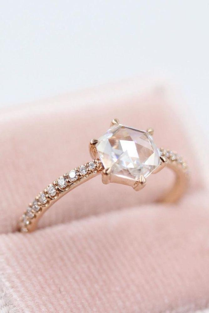 vintage engagement rings in rose gold1
