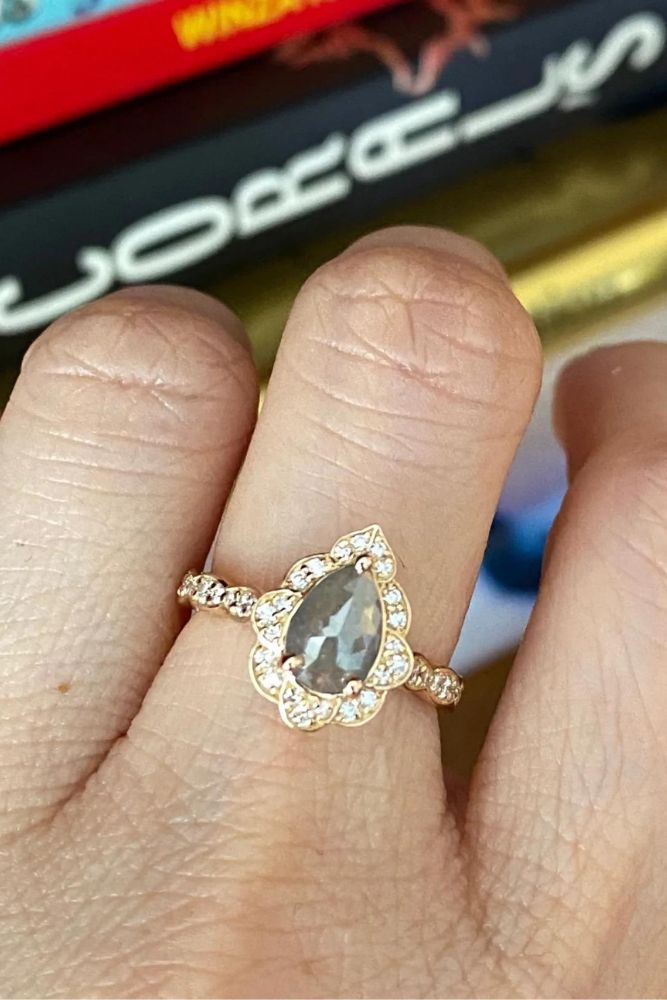 vintage engagement rings rose gold rings