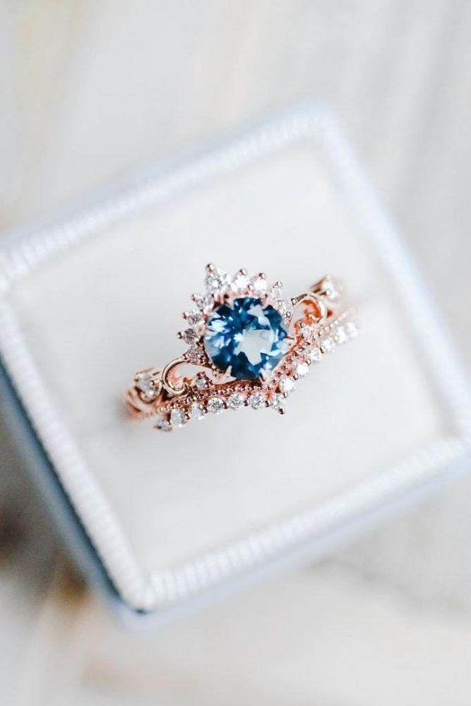 vintage engagement rings rose gold rings2