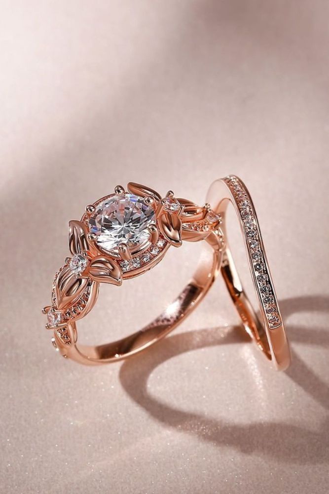 vintage engagement rings round cut rings
