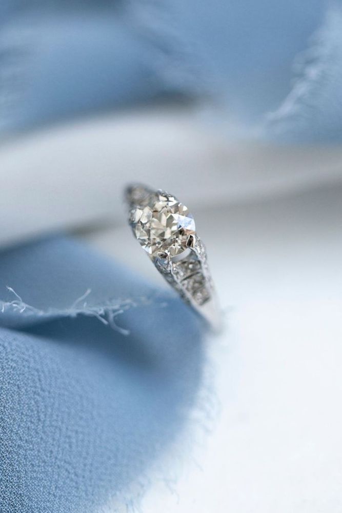 vintage engagement rings white gold rings