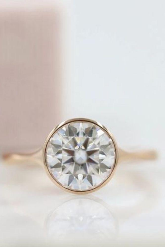 vintage engagement rings with round cut center stone1