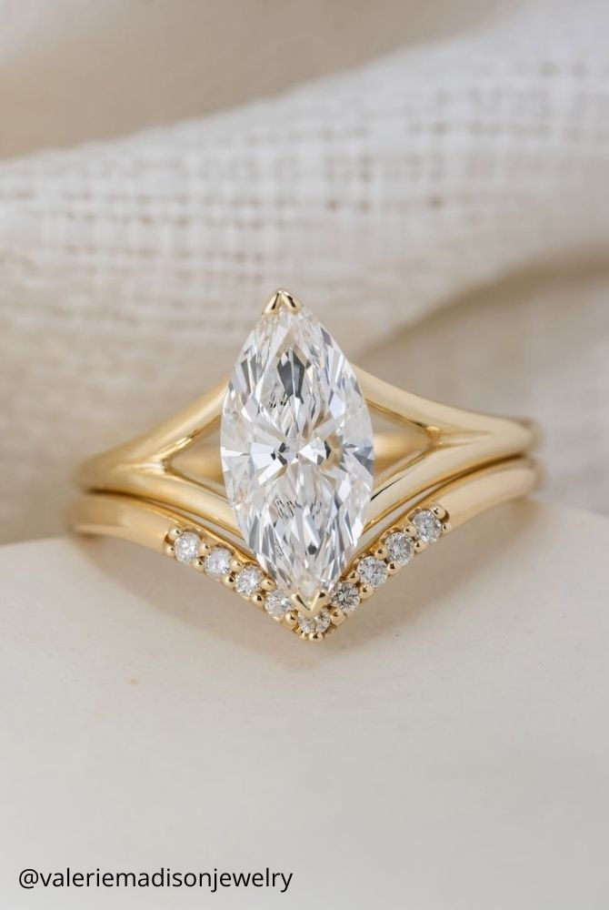 diamond engagement rings radiant stone yellow gold stone marquise valeriemadisonjewelry
