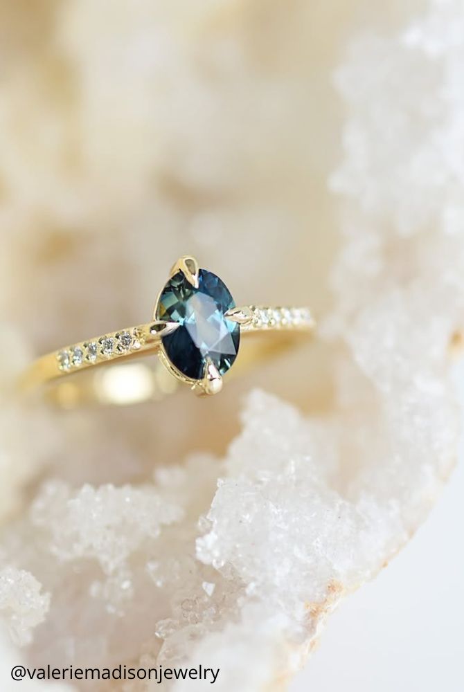 oval engagement rings gold engagement engagement ring with shining emerald oval stones and pavé decoration valeriemadisonjewelry