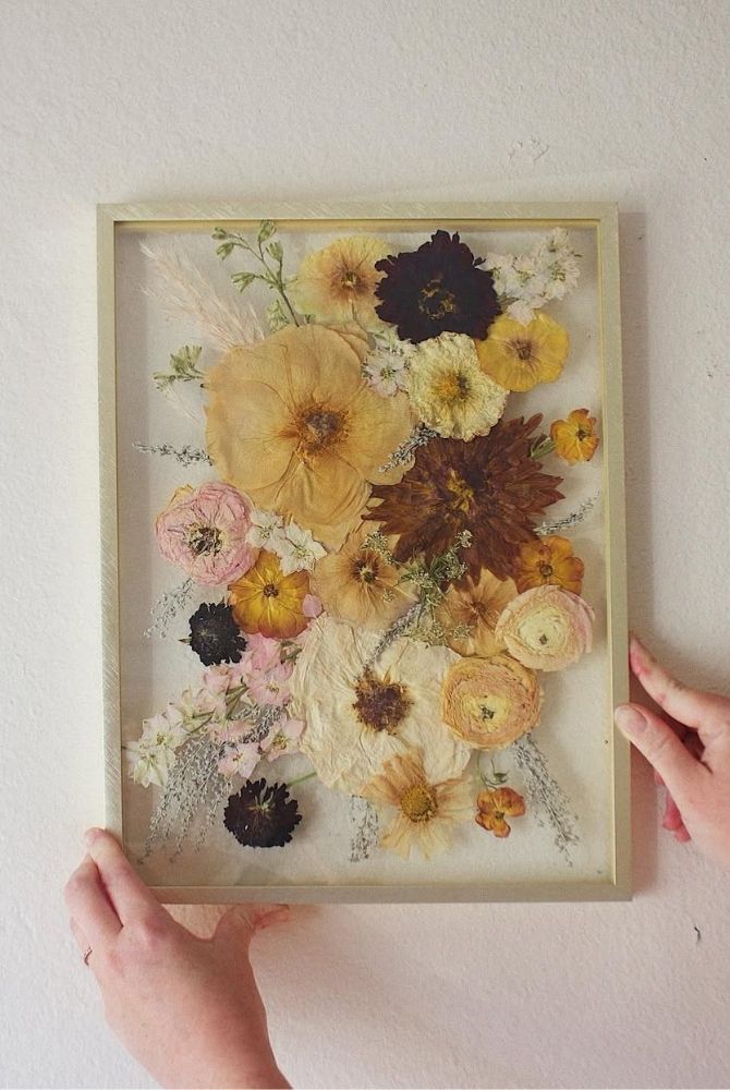 pressed flowers frame